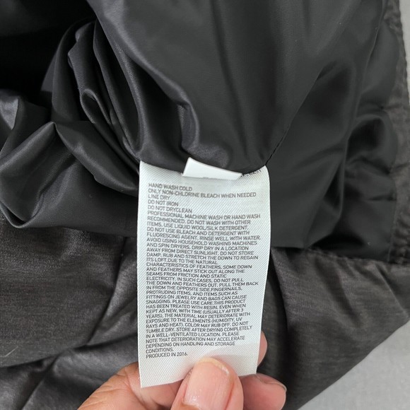 Uniqlo Down Jacket Women Small Grey Puffer Goose Down Feather Long Quilted Warm - Picture 7 of 11